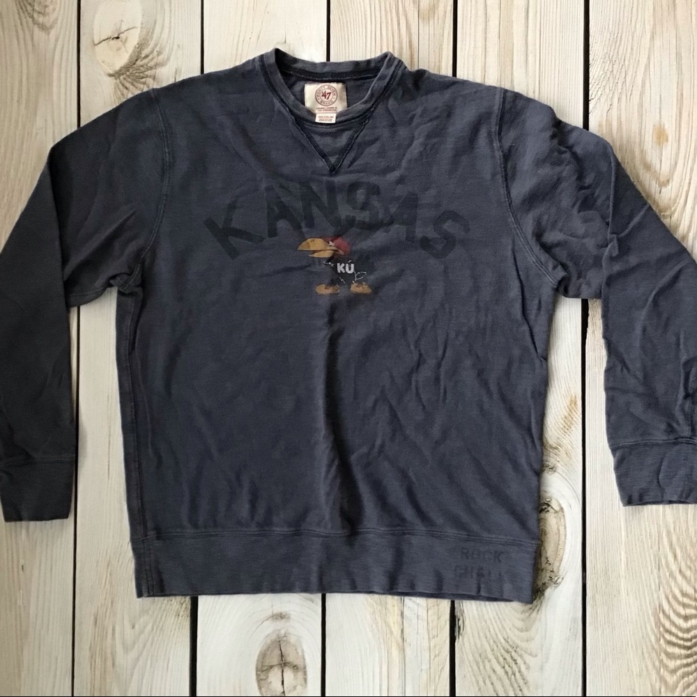 University of Kansas (KU) 47 Brand Crew Neck Sweatshirt
